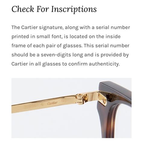 cartier sunglass repair|cartier glasses serial number lookup.